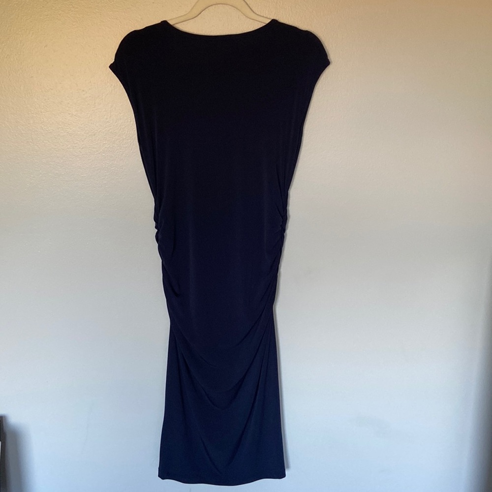 Banana Republic Women’s Navy Blue Mid Stretchy Sleeveless Dress Size M EUC - Picture 3 of 10